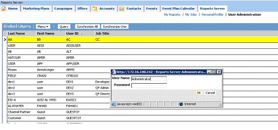 Synchronizing Actuate users