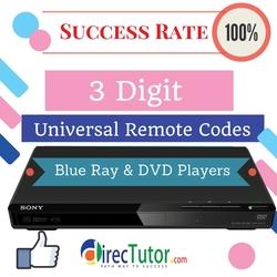 3 Digit Universal Remote Control Code List For all DVD and Blu-Ray Players